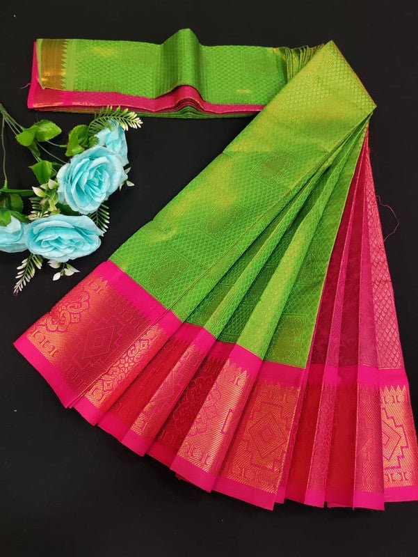 Avanthika Soft Silk Saree with zari work for festival wear