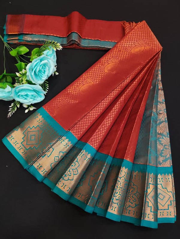 Avanthika Soft Silk Saree with zari work for festival wear