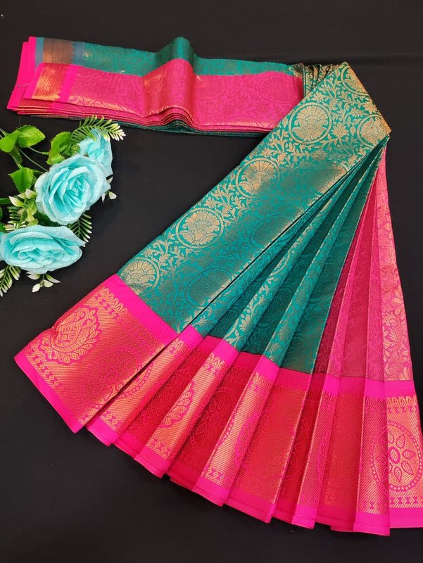 Avanthika Soft Silk Saree with zari work for festival wear