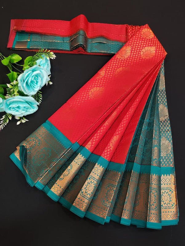 Avanthika Soft Silk Saree with zari work for festival wear
