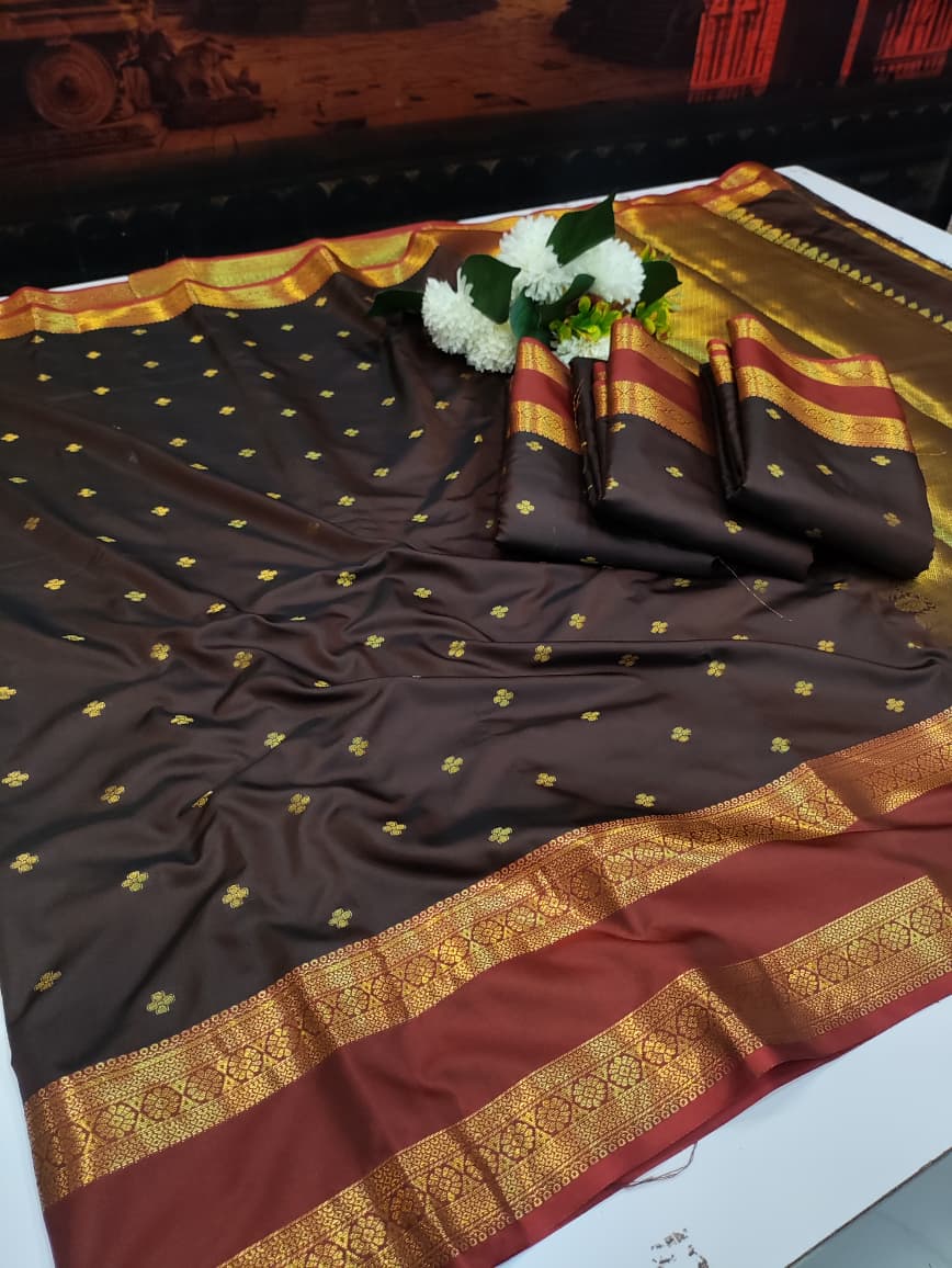 Banarasi Raw Silk | Zari Work | FV72 - Sri Sakthi Pugazh Tex - Banarasi Saree