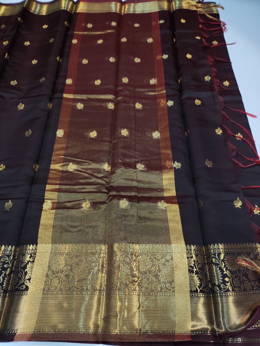 Banarasi Rust Brown Saree FV04A - Sri Sakthi Pugazh Tex - Fancy