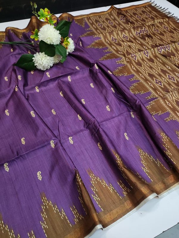 Binny Fancy Print Saree with Contrast Blouse for Wedding Wear