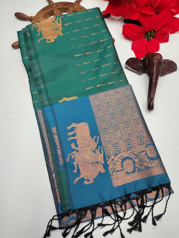 Black Fantacy Soft Silk Saree_B08