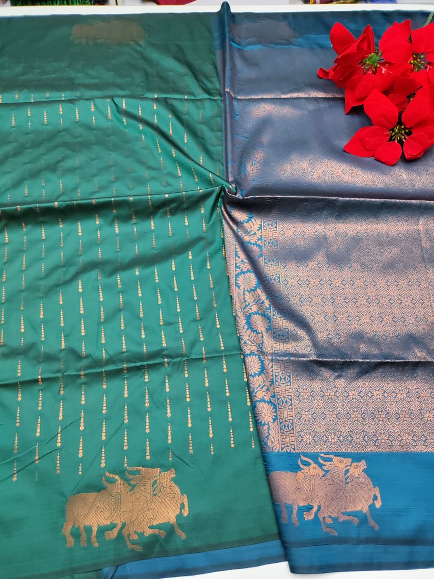 Black Fantacy Soft Silk Saree_B08
