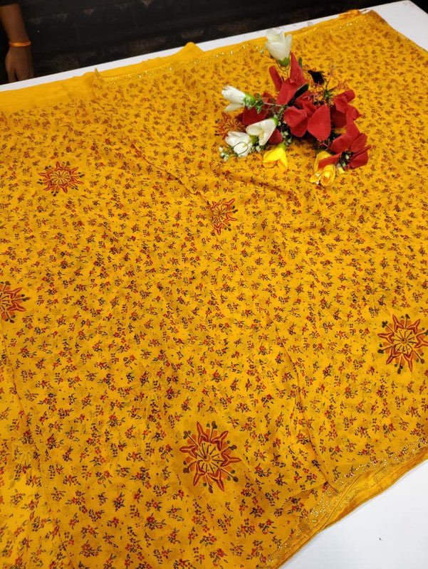 Chiffon Fancy Saree FSS09 - Sri Sakthi Pugazh Tex FSS09 - Silk Saree