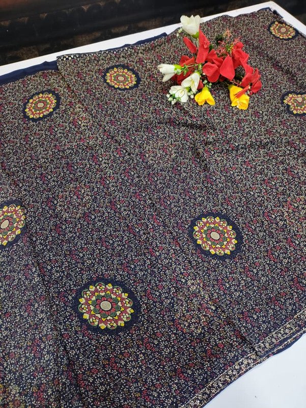 Chiffon Fancy Saree FSS25 - Sri Sakthi Pugazh Tex FSS25 - Silk Saree