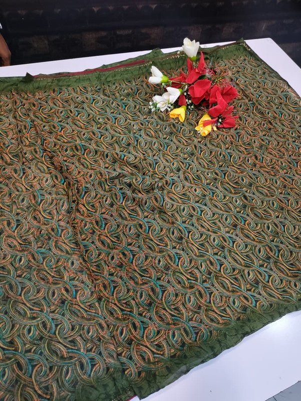 Chiffon Fancy Saree FSS74 - Sri Sakthi Pugazh Tex FSS74 - Silk Saree