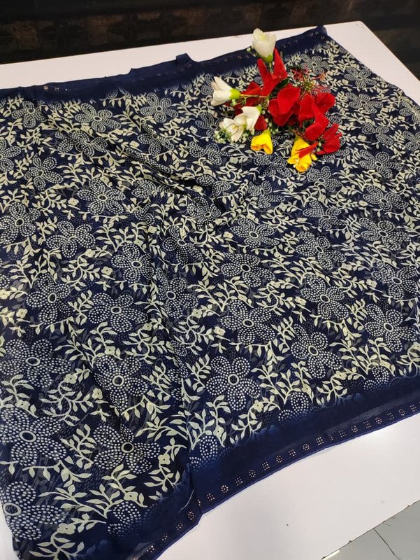 Chiffon Fancy Saree FSS78 - Sri Sakthi Pugazh Tex FSS78 - Silk Saree