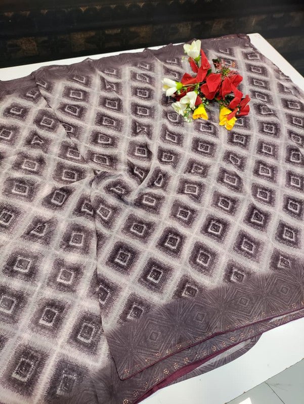 Chiffon Fancy Saree FSS83 - Sri Sakthi Pugazh Tex FSS83 - Silk Saree