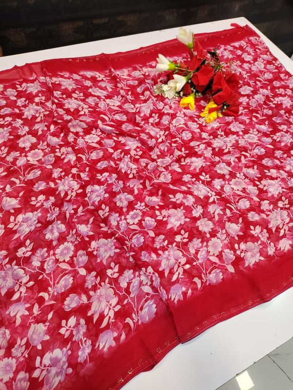 Chiffon Fancy Saree FSS93 - Sri Sakthi Pugazh Tex FSS93 - Silk Saree