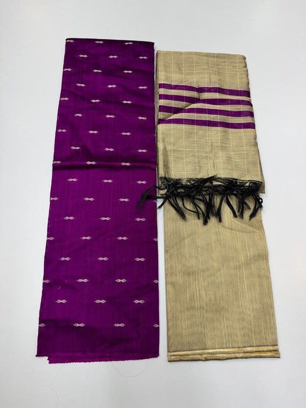 Chudithar Material in cotton fabric with elegant thread work for women