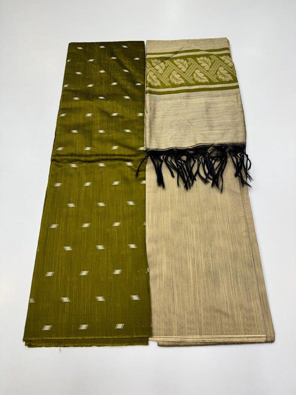 Chudithar Material in cotton fabric with elegant thread work for women