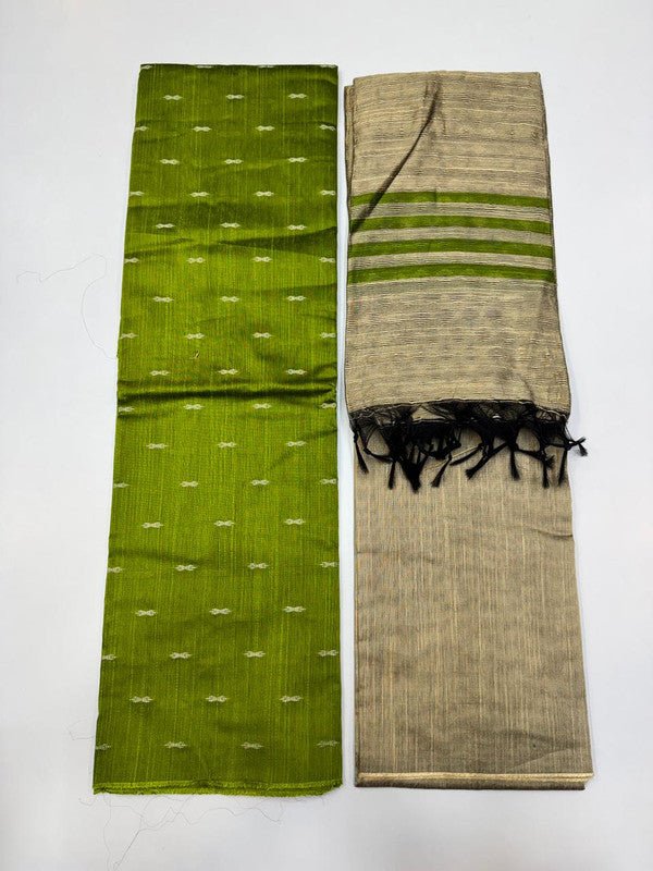 Chudithar Material in cotton fabric with elegant thread work for women