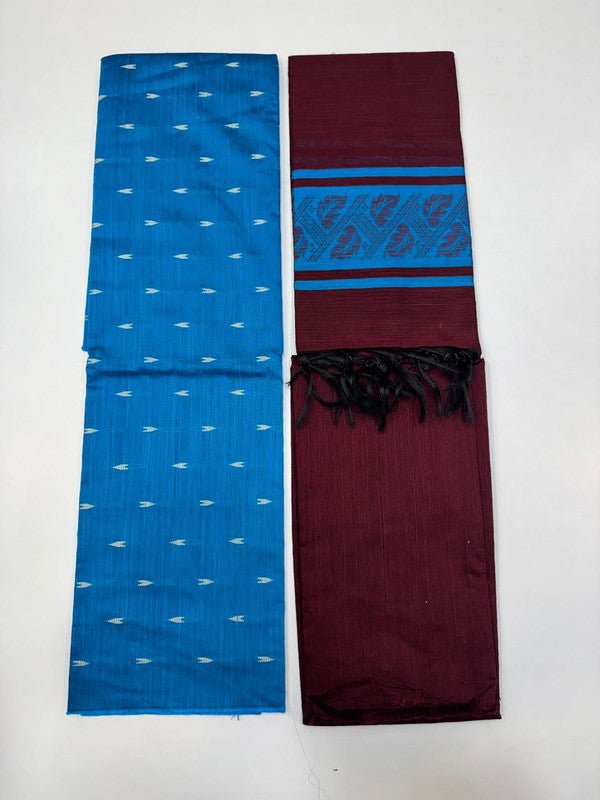 Chudithar Material in cotton fabric with elegant thread work for women
