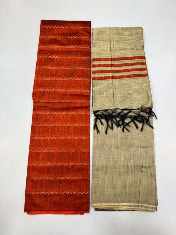 Chudithar Material in cotton fabric with elegant thread work for women