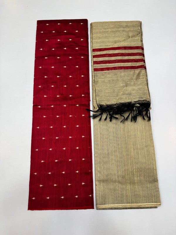 Chudithar Material in cotton fabric with elegant thread work for women