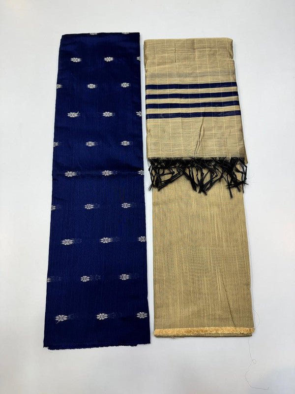 Chudithar Material in cotton fabric with elegant thread work for women