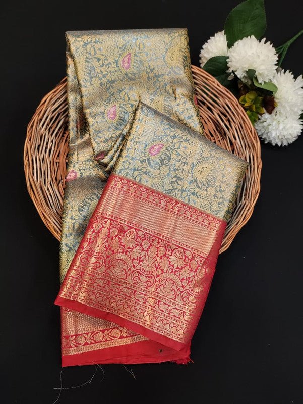 Dharmavaram Tissue Saree DTS09 - Sri Sakthi Pugazh Tex - Tissue type