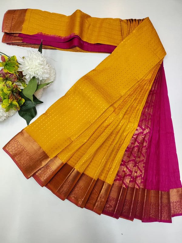 Diya Soft Silk Thousand Butta Saree for Women