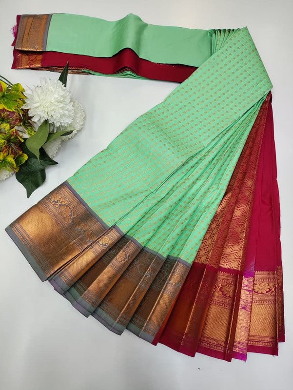Diya Soft Silk Thousand Butta Saree for Women