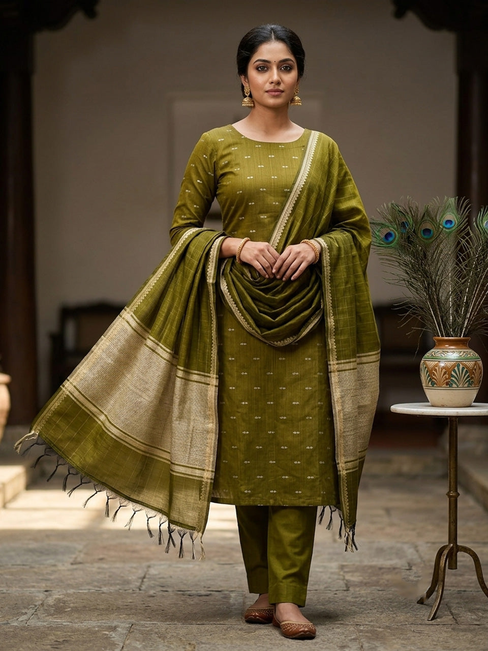 Shop this beautiful Chudithar Material online today