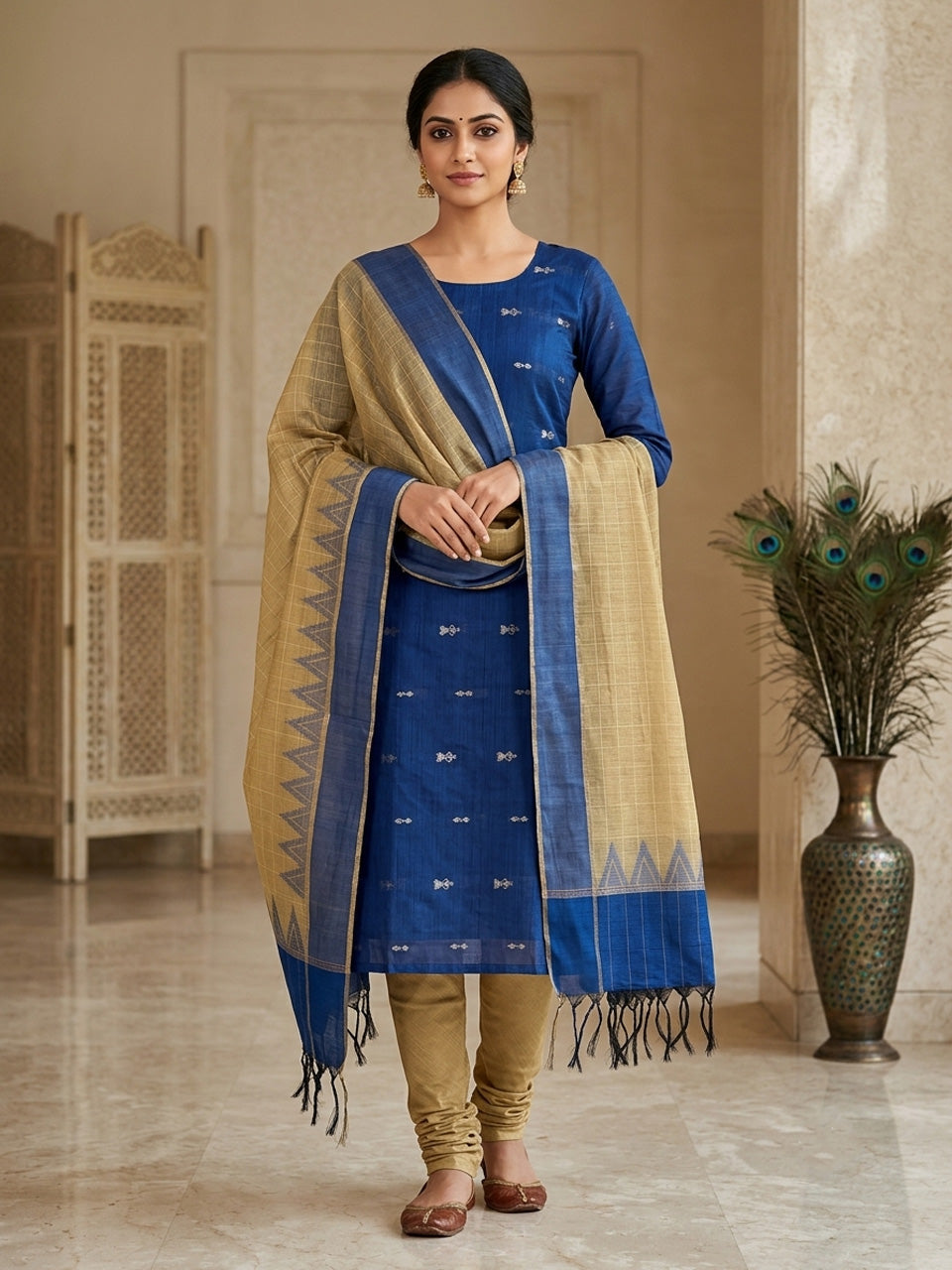 Shop this beautiful Chudithar Material online today 