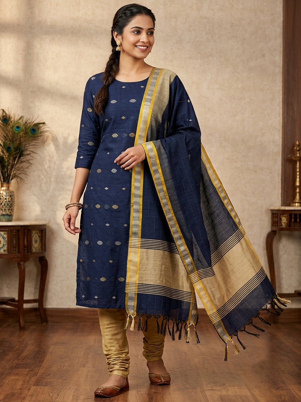 Shop this beautiful Chudithar Material online today