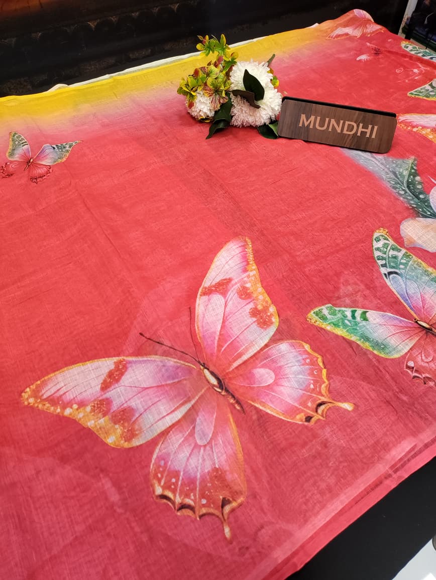 Fancy Linen Saree|Elegant Party & Festival Wear Saree| BL07 - Sri Sakthi Pugazh Tex - Fancy Saree
