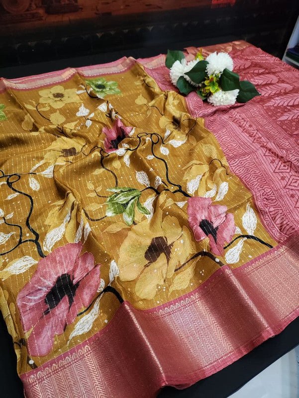 Premium Dola Vairaoosi Zari Silk Femina Fancy Saree for women