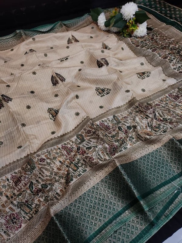 Femina Fancy Saree in Dola Vairaoosi Zari Silk for festive wear