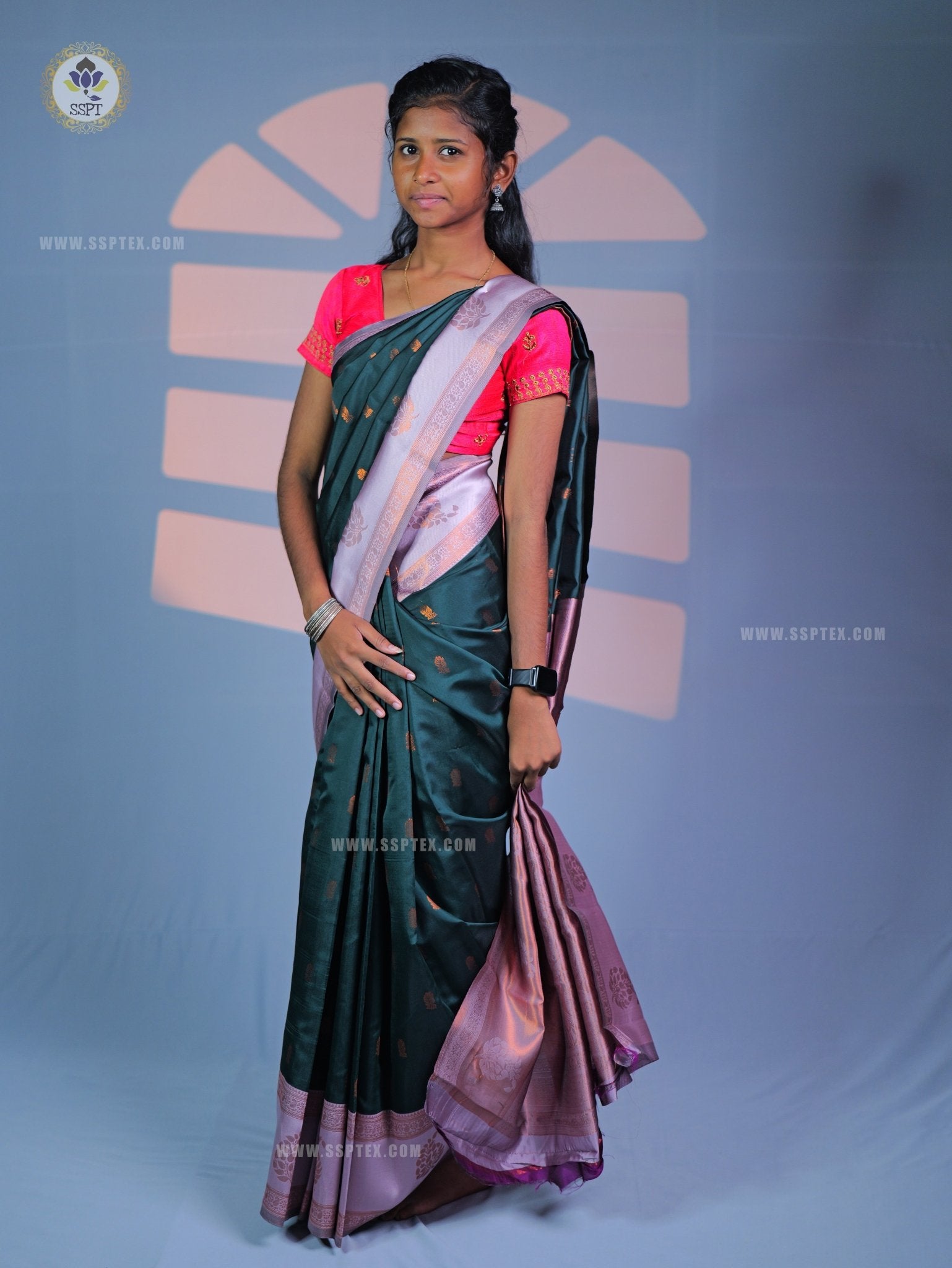 Ganga Pavishna GG01 - Sri Sakthi Pugazh Tex - Soft Saree