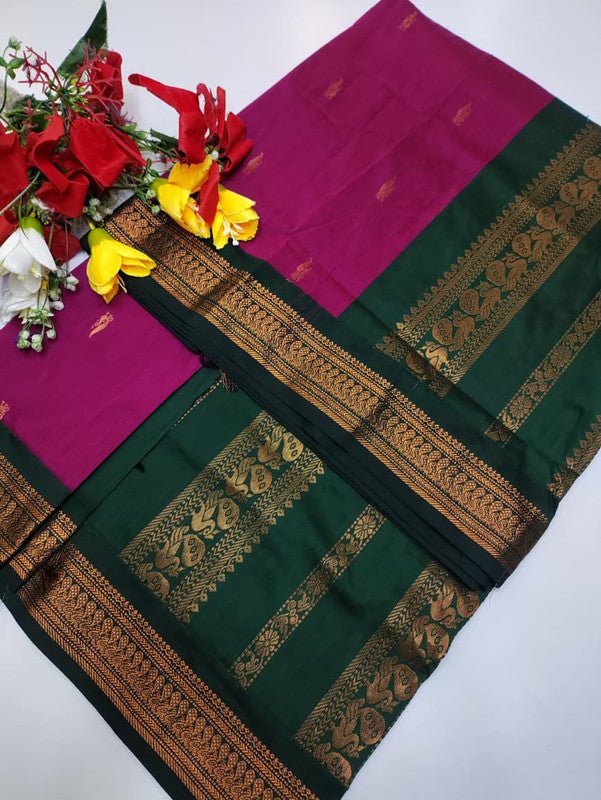 Kalyani Cotton Saree in premium Zari Cotton fabric for festive wear