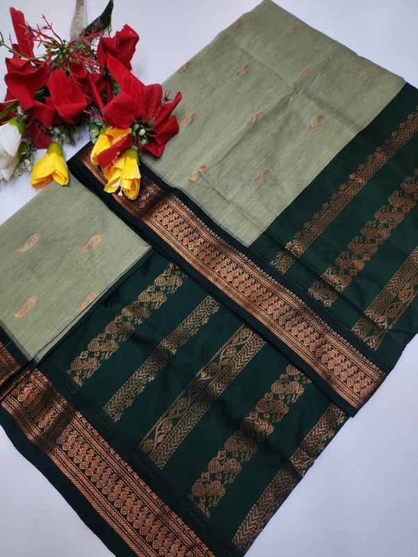 Kalyani Cotton Saree in premium Zari Cotton fabric for festive wear