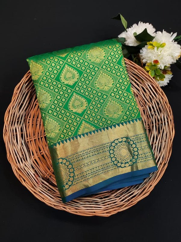 Kanmani Pattu Mix Wedding Saree – Elegant Traditional Silk Look| PW58 - Sri Sakthi Pugazh Tex - Pattu Silk