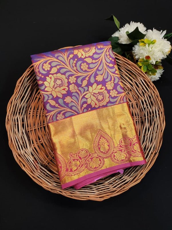 Kanmani Pattu Mix Wedding Saree – Elegant Traditional Silk Look| PW60 - Sri Sakthi Pugazh Tex - Pattu Silk