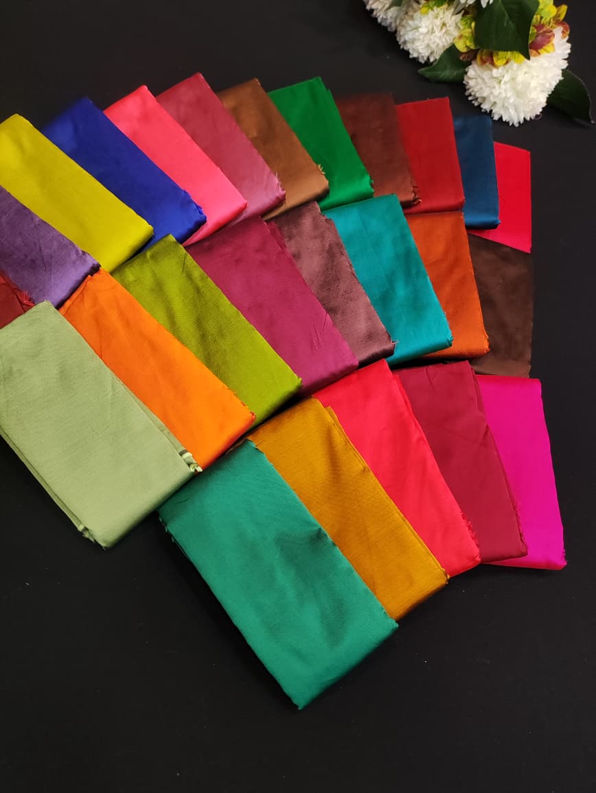 Karishma Silk Blouse Pieces for Women | Plain | BP01 - Sri Sakthi Pugazh Tex - Blouse