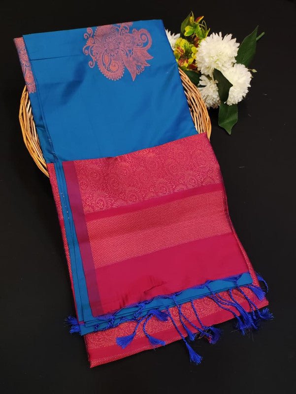 Kural Soft Silk (Aadi Offer BT-3) Take 5 Each Saree Rs.399/- KR108 - Sri Sakthi Pugazh Tex - Soft Silk