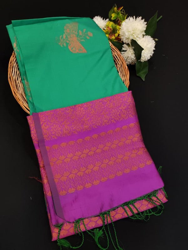 Kural Soft Silk (Aadi Offer BT-3)Take 5 Each Saree Rs.399/- KR120 - Sri Sakthi Pugazh Tex - Soft Silk