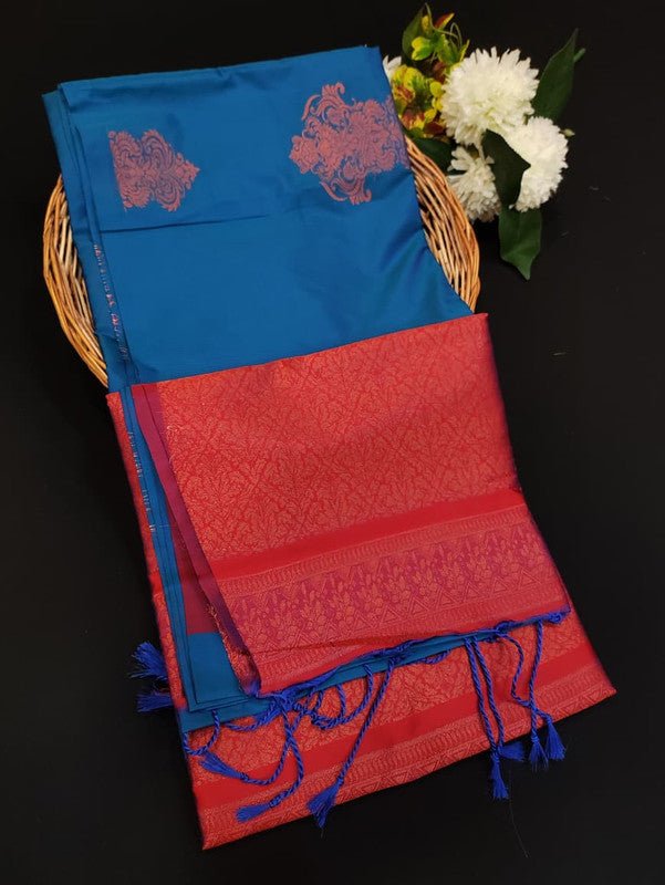 Kural Soft Silk (Aadi Offer BT-3)Take 5 Each Saree Rs.399/- KR122 - Sri Sakthi Pugazh Tex - Soft Silk