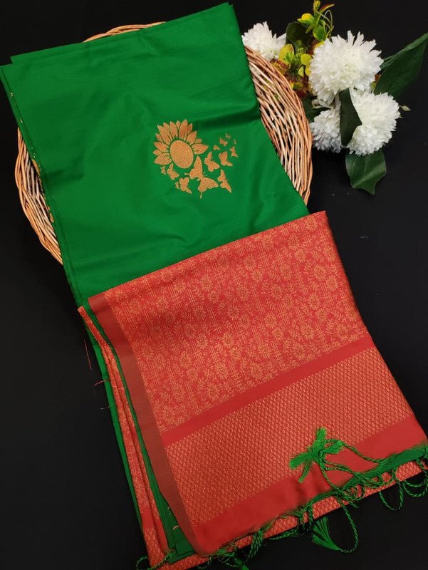 Kural Soft Silk (Aadi Offer BT-3)Take 5 Each Saree Rs.399/- KR147 - Sri Sakthi Pugazh Tex - Soft Silk