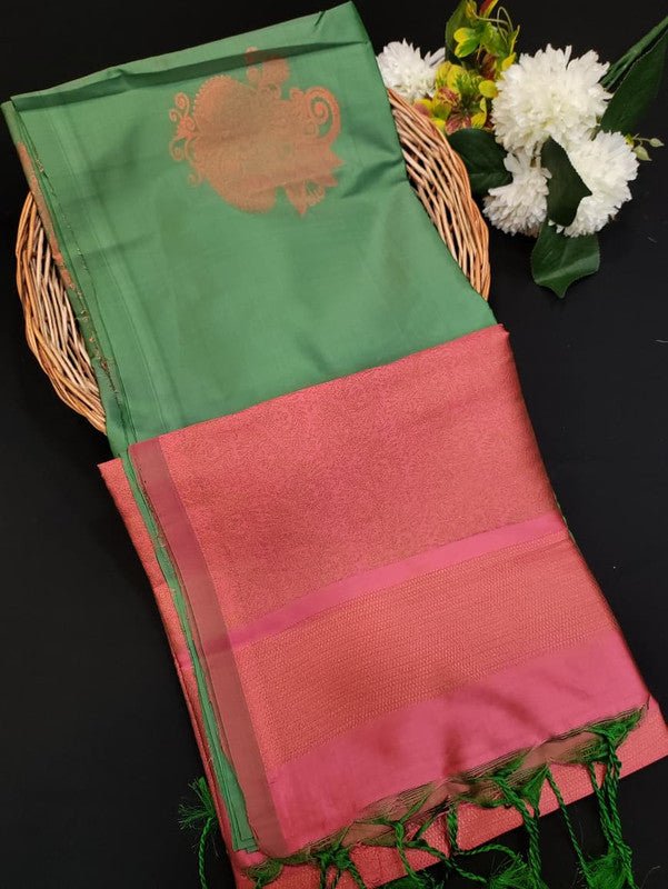 Kural Soft Silk (Aadi Offer BT-5) Take 5 Each Saree Rs.399/- KR190 - Sri Sakthi Pugazh Tex - Soft Silk
