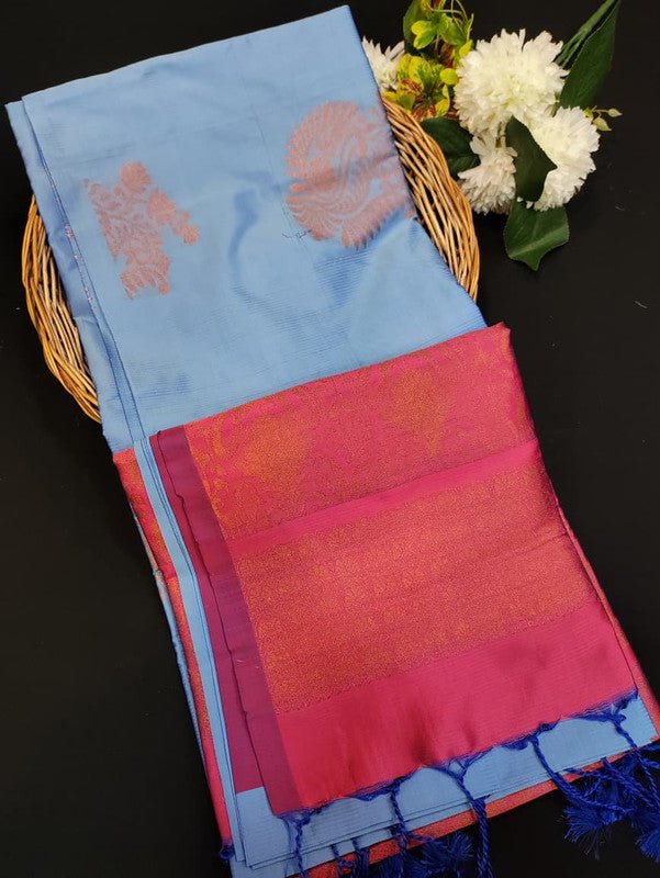 Kural Soft Silk (Aadi Offer BT-5) Take 5 Each Saree Rs.399/- KR217 - Sri Sakthi Pugazh Tex - Soft Silk