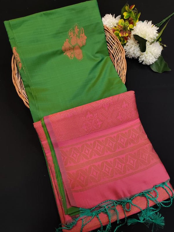 Kural Soft Silk (Aadi Offer BT-8) Take 5 Each Saree Rs.399/- KR361 - Sri Sakthi Pugazh Tex - Soft Silk