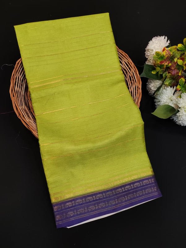 Lotus Fancy Saree in fancy fabric with zari and print design