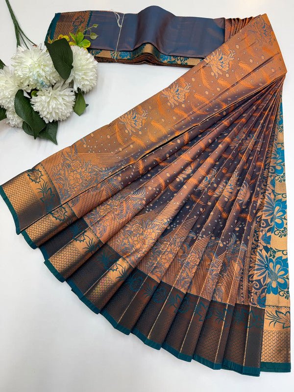 Luxury Rapier Saree with zari work for party wear