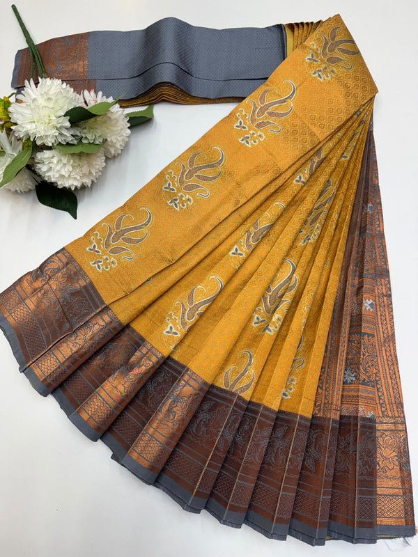Luxury Rapier Saree with zari work for party wear
