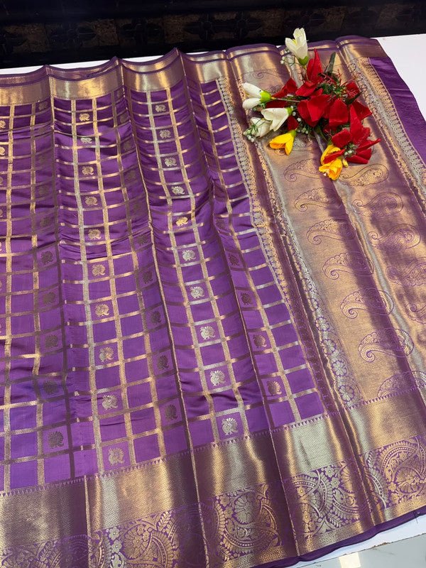 Malkova Soft Silk Saree with zari work for wedding wear