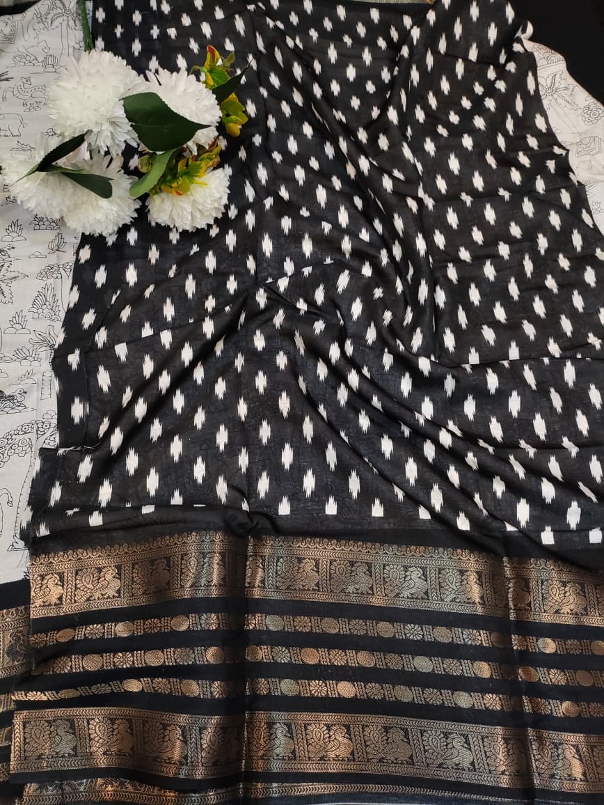 Malmal Cotton (Kalamkari Design) MKC08 - Sri Sakthi Pugazh Tex - Cotton saree