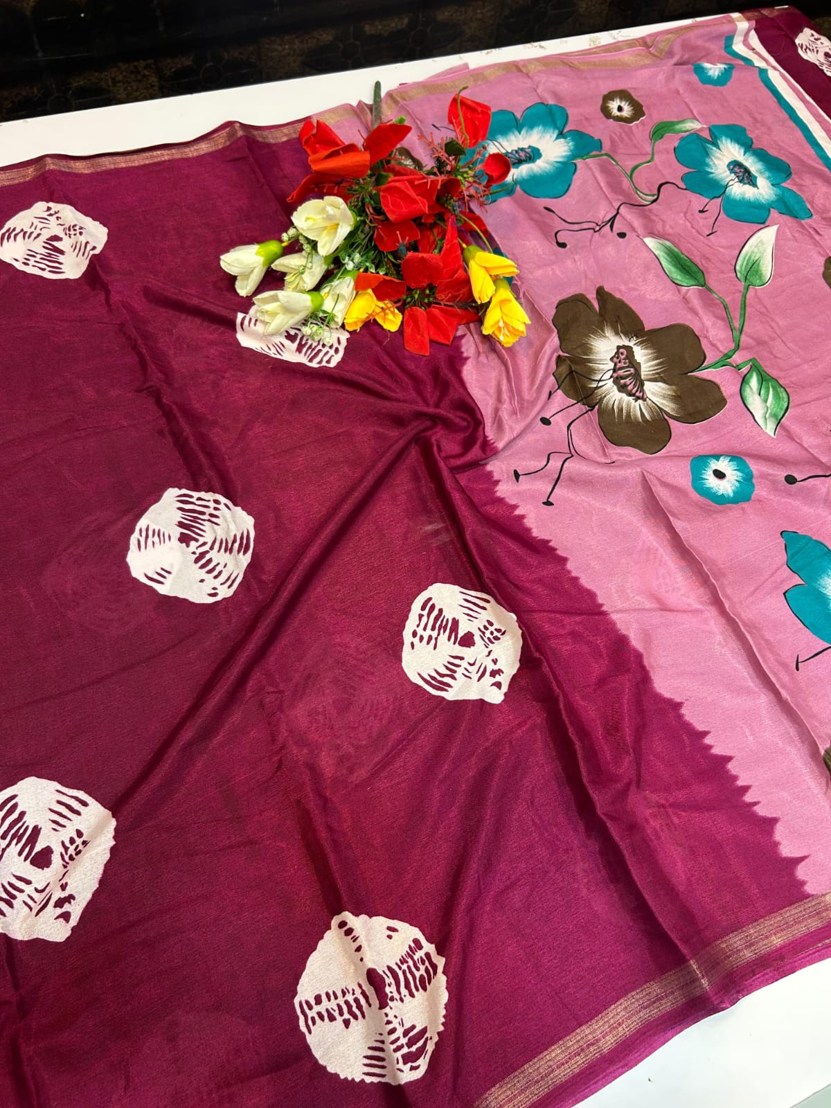 Malmal Cotton Saree MU26 - Sri Sakthi Pugazh Tex - Cotton Saree
